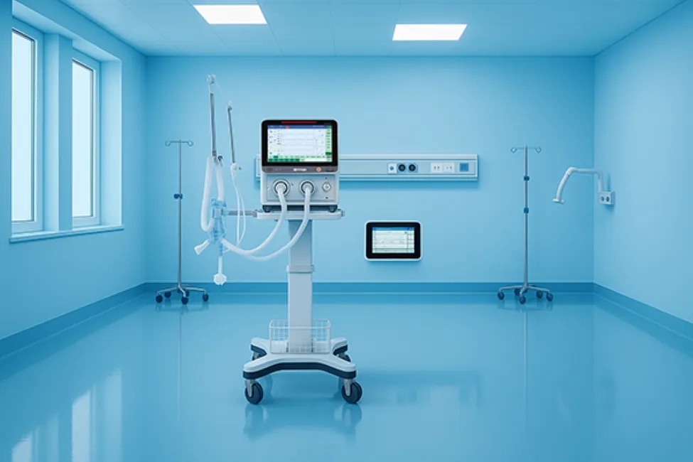 SI Surgical ICU Ventilator - EVA 100 Ventilator by SI Surgical : Colours available: White