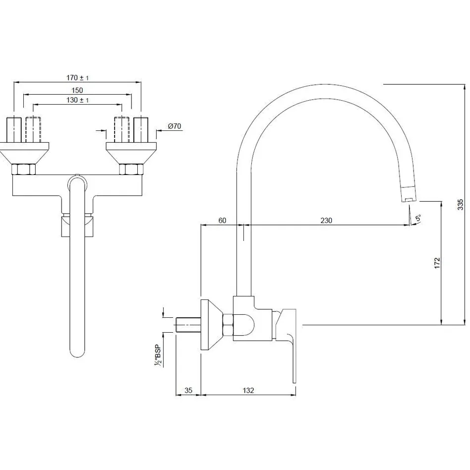 Jaquar Single Lever Sink Mixer Graphite - VGP-GRF-81165 by Jaquar : Colours available: Graphite 1 1