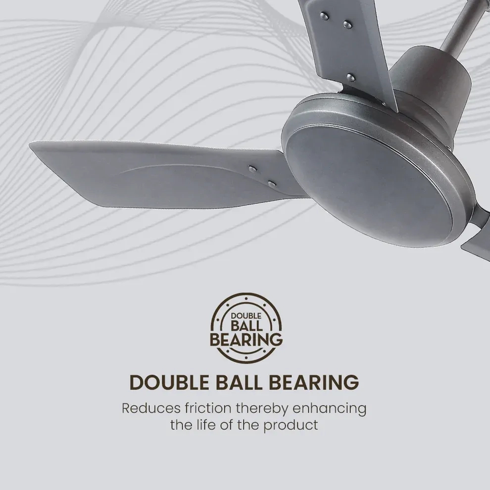 Crompton Luxian Infinia | Star Rated Ceiling Fan - 	Twilight Grey Matte by Crompton : Colours available: Grey 12 3
