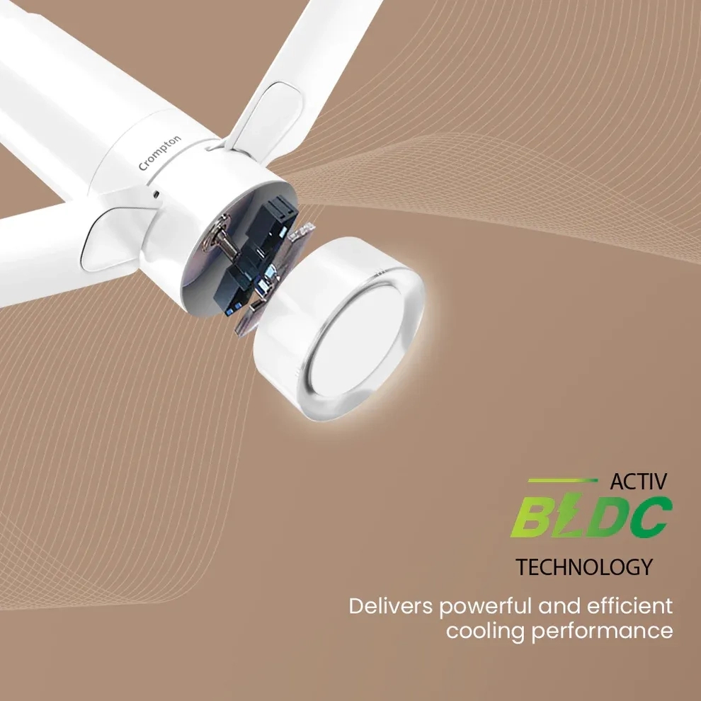 Crompton Energion Roverr Smart BLDC Ceiling Fan - Pristine White by Crompton : Colours available: White 3 3