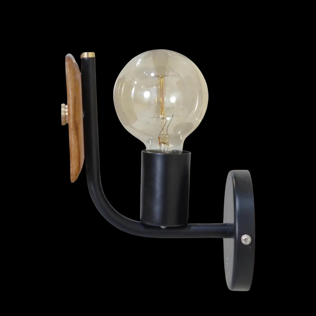 The Living Influence Lodge Wooden Wall Sconce 2