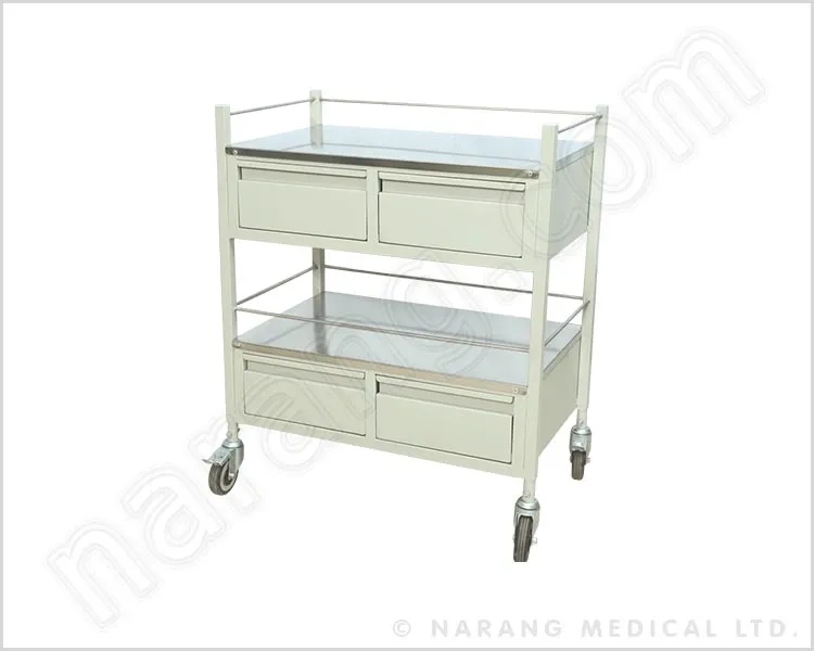 Narang Medical HF135 : Medicine Trolley by Narang Medical Limited : Colours available: GhostWhite