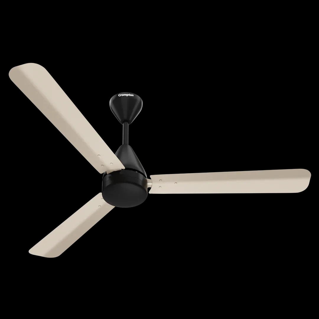 Crompton Energion Cookie BLDC Ceiling Fan -  Ivory Black by Crompton : Colours available: Black, Ivory