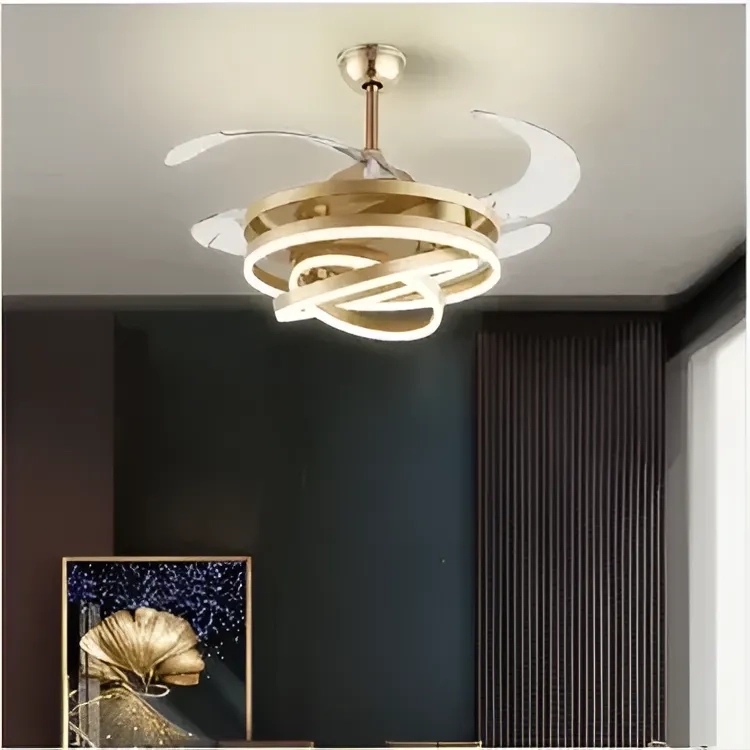 Glimmora Lustro Chandelier Ceiling Fan With Remote Control by Glimmora 11 8
