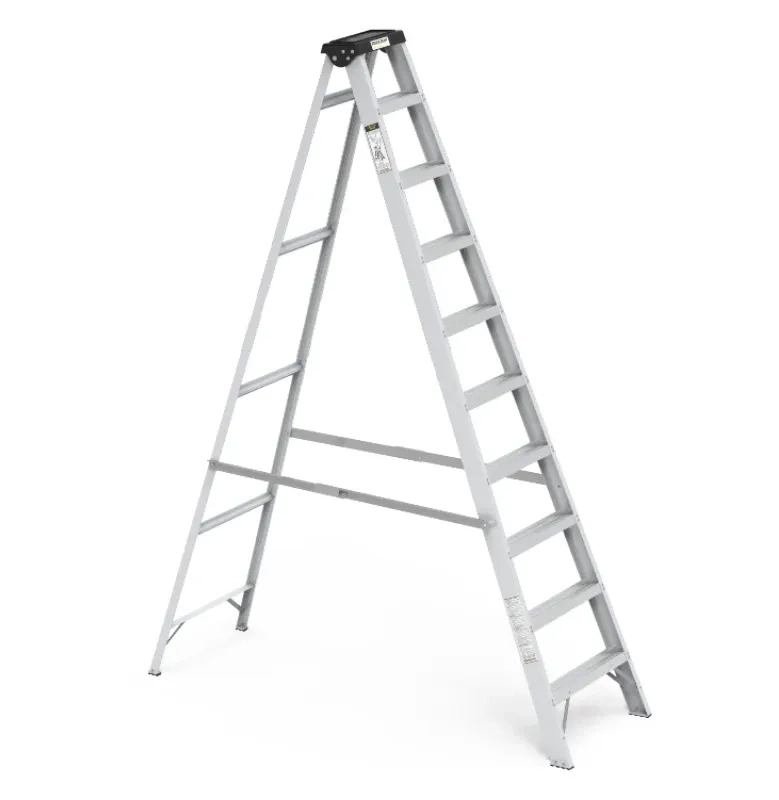Youngman Y-Access Aluminum Single Side Self Supporting Ladder AL4 Tread-300 by Y Equipment Services : Colours available: Chrome 10 6