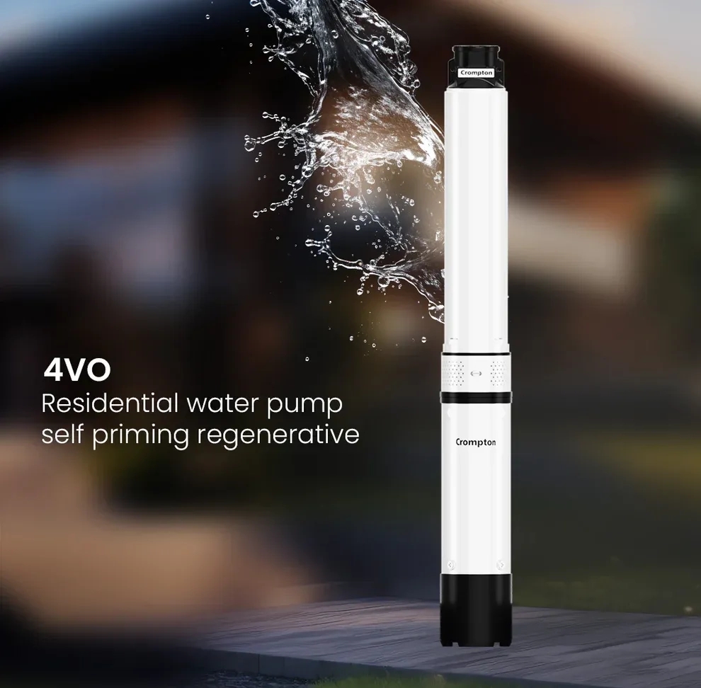 Crompton 4VO 1/7-BUE - U4S - 4 inch Oil filled Borewell Submersibles Pump 1 HP by Crompton 1 1