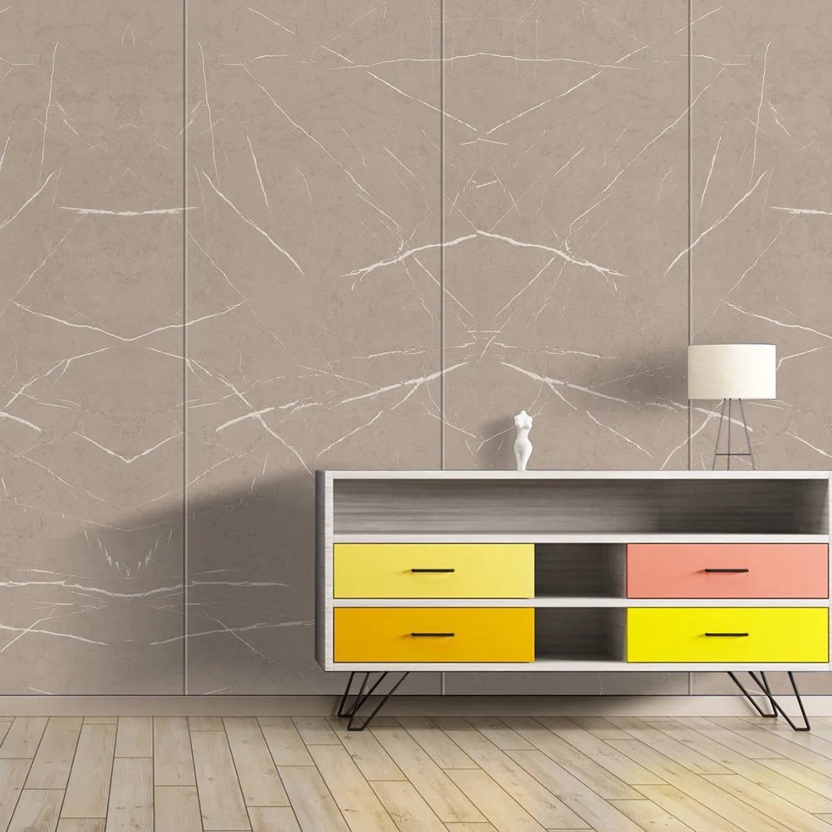 Raso 3742 Pietra-Balsam Brown - RSO Laminate by Mikasa Laminates for Multipurpose : Colours available: Tan 3 5