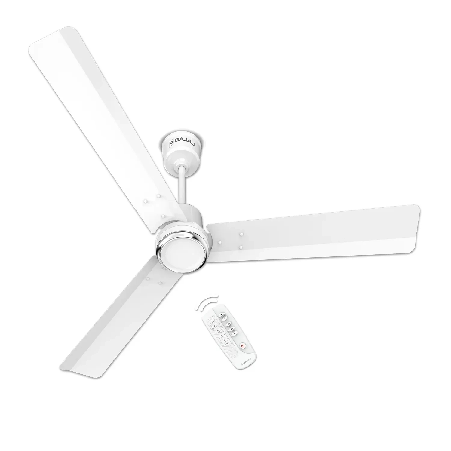 Bajaj Classico Sleek Plus 1200mm Ceiling Fan - Base White by Bajaj : Colours available: White