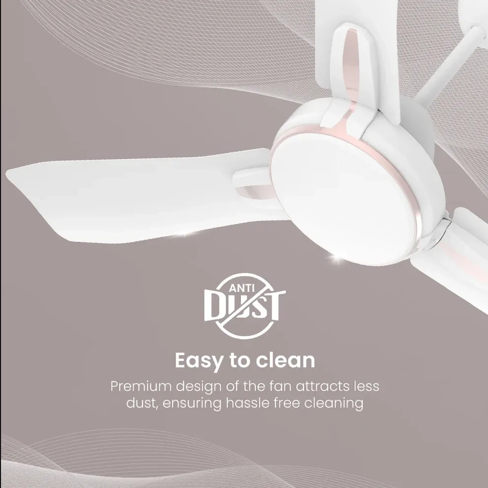 Crompton Premion Festo| Ceiling Fan - 55 Watts - Silver Magic White by Crompton : Colours available: GhostWhite 11 2