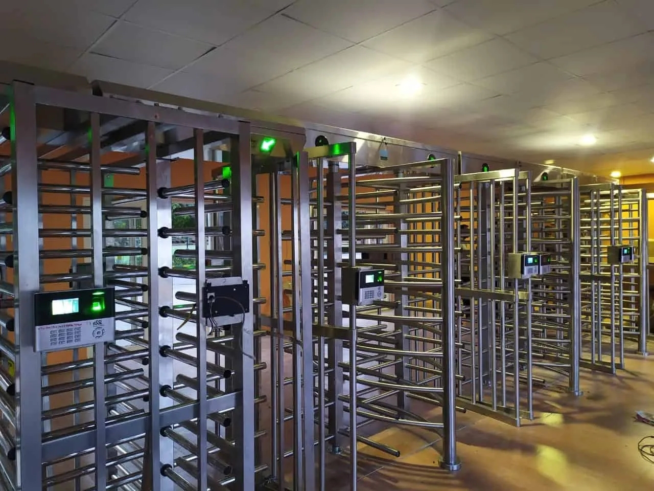 Ampletrails Full Height Turnstile Access Control System by Ampletrails : Colours available: Grey