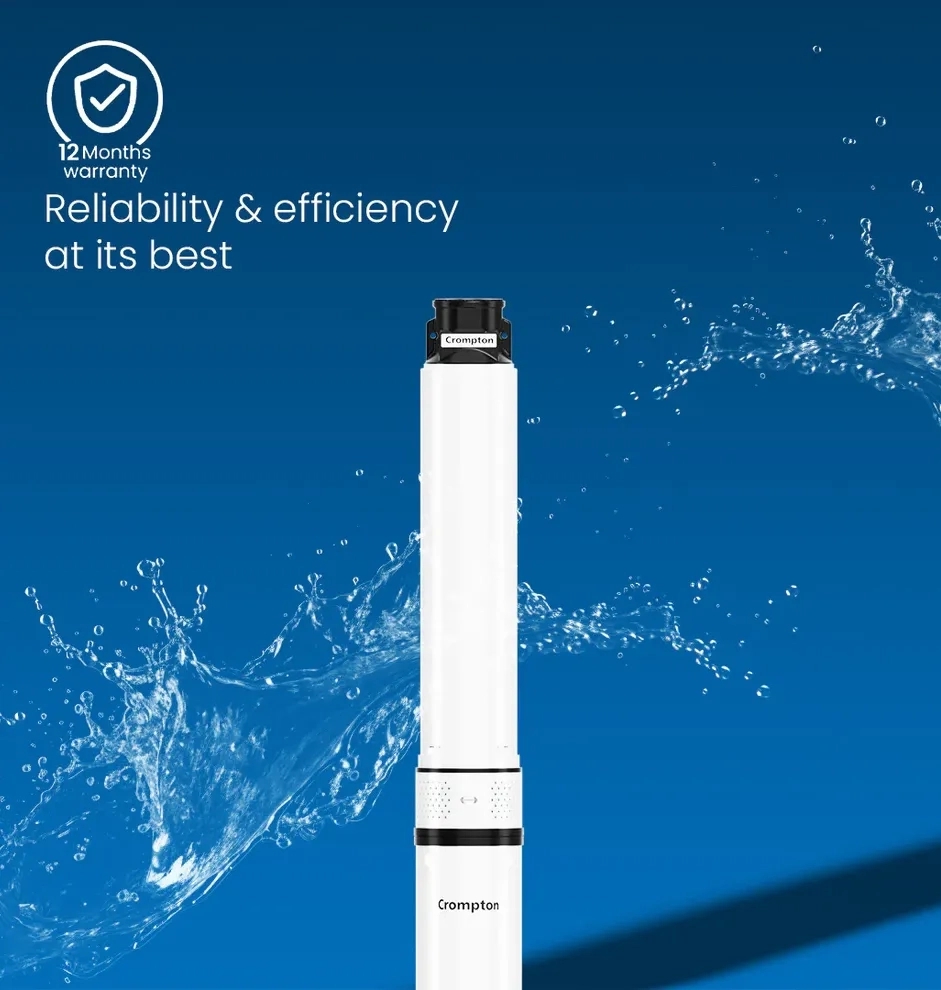 Crompton 4VO 1/7-BUE - U4S - 4 inch Oil filled Borewell Submersibles Pump 1 HP by Crompton 4 4