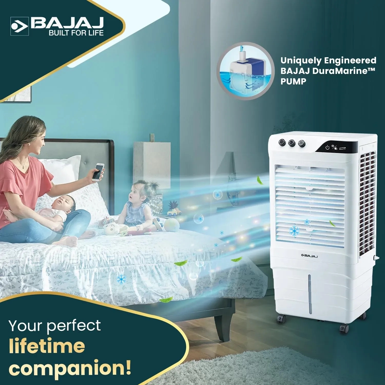 Bajaj DMH Neo - Air Cooler 90L by Bajaj : Colours available: White 7 4