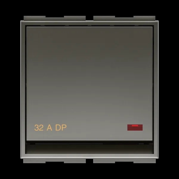 GM Modular Aer9 32AMP DP Switch With Indicator (LED) AA 2 447 - Graphite Magnesia by GM Modular : Colours available: SlateGray