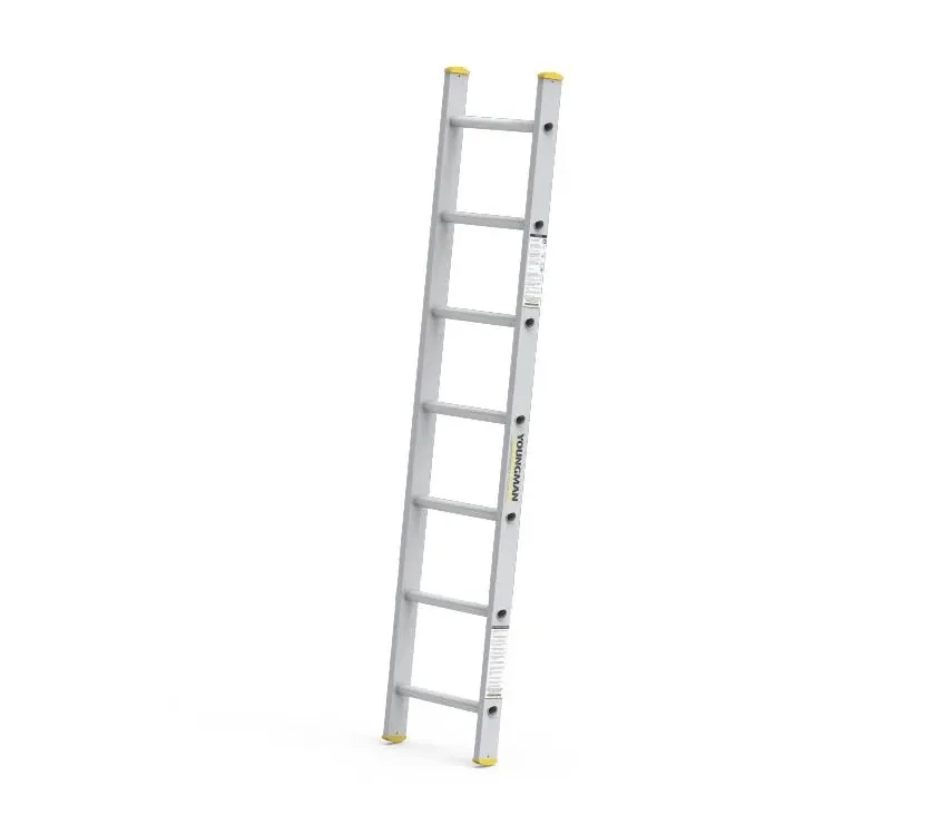 Youngman Y-Access Aluminum Wall Support Straight Ladder 8141 by Y Equipment Services : Colours available: Chrome 6 4