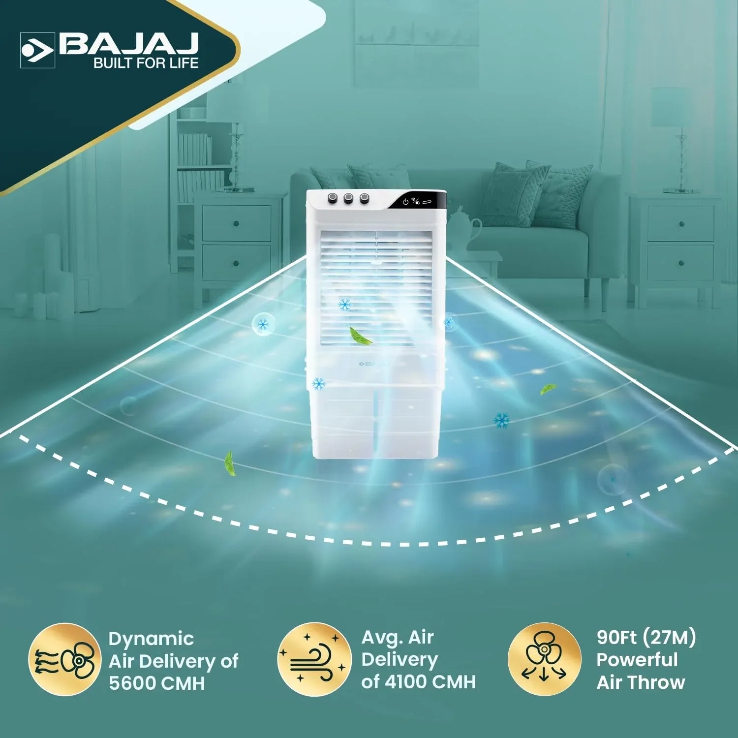 Bajaj DMH Neo - Air Cooler 90L by Bajaj : Colours available: White 10 2