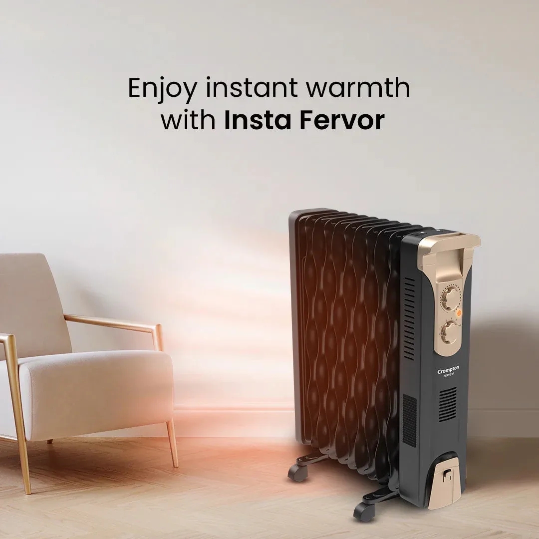 Crompton Insta Fervor 9 Fins 2400 W Oil Filled Room Heater by Crompton 4 1