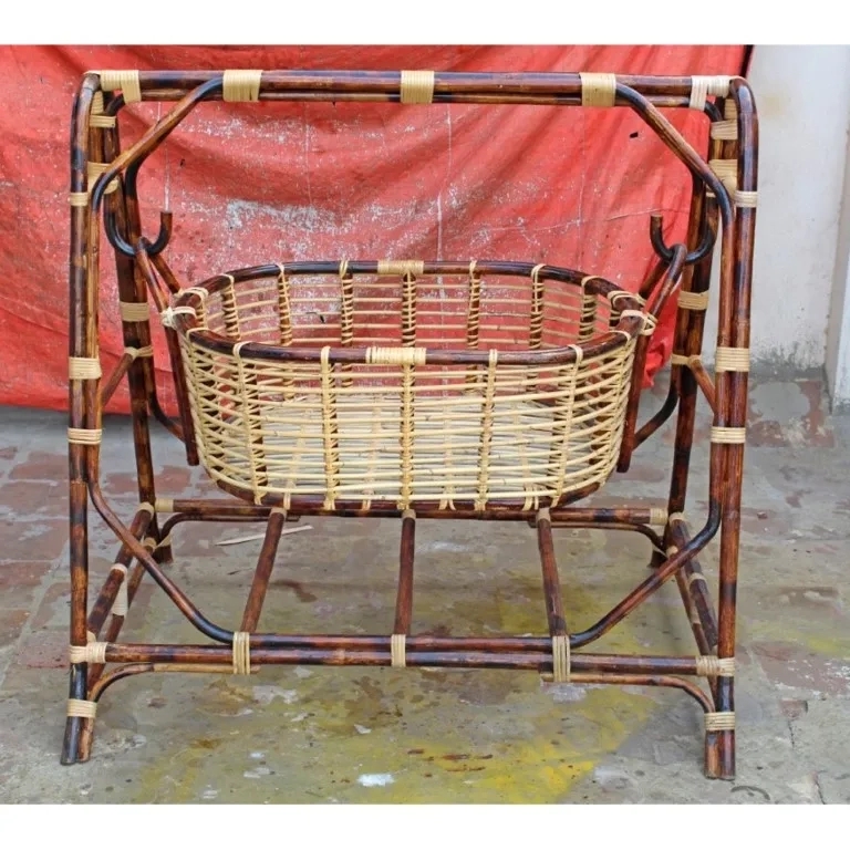 Chennai Chairs Athira Rattan Baby Cradle 1
