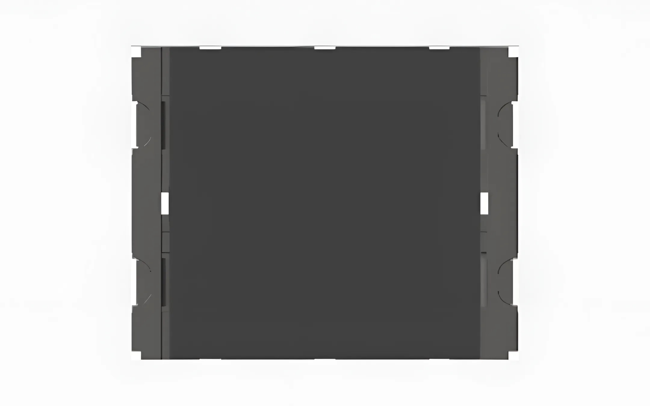 Norisys Charcoal Black Vertical Palm Switch 6A One-way Single Pole - 2 Module by Norisys : Colours available: Black