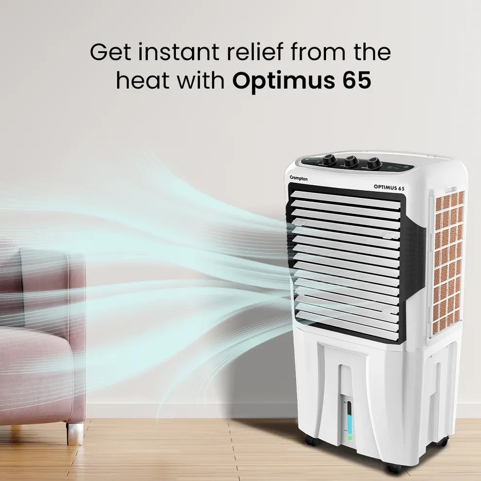 Crompton Optimus Air Cooler - 65-L by Crompton : Colours available: Black, White 2 1