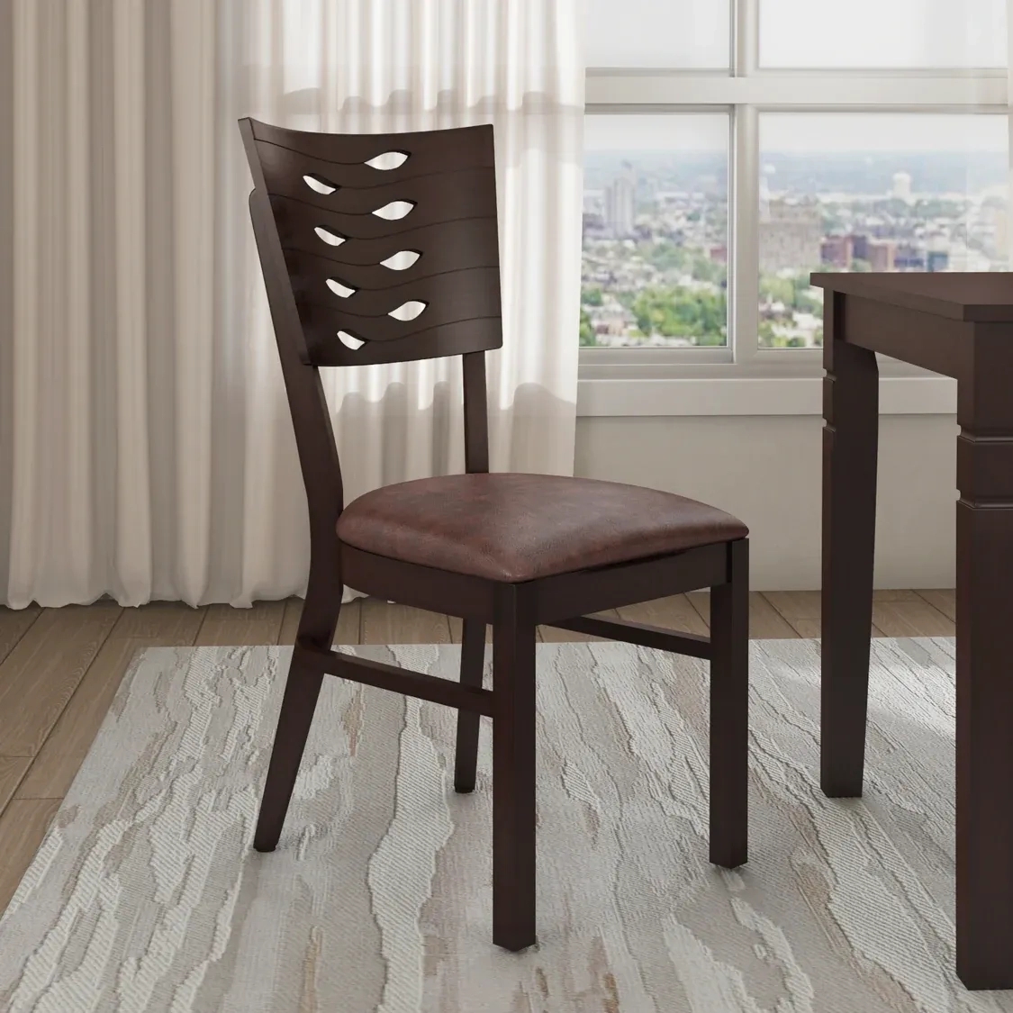 Nilkamal Fern Dining Chair - Erin Brown by Nilkamal : Colours available: WoodyBrown