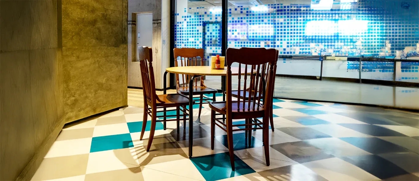 Alankaram Kanso - Ash/Oak/Beech Dining Chair, PU by Alankaram : Colours available: Turquoise 1 3