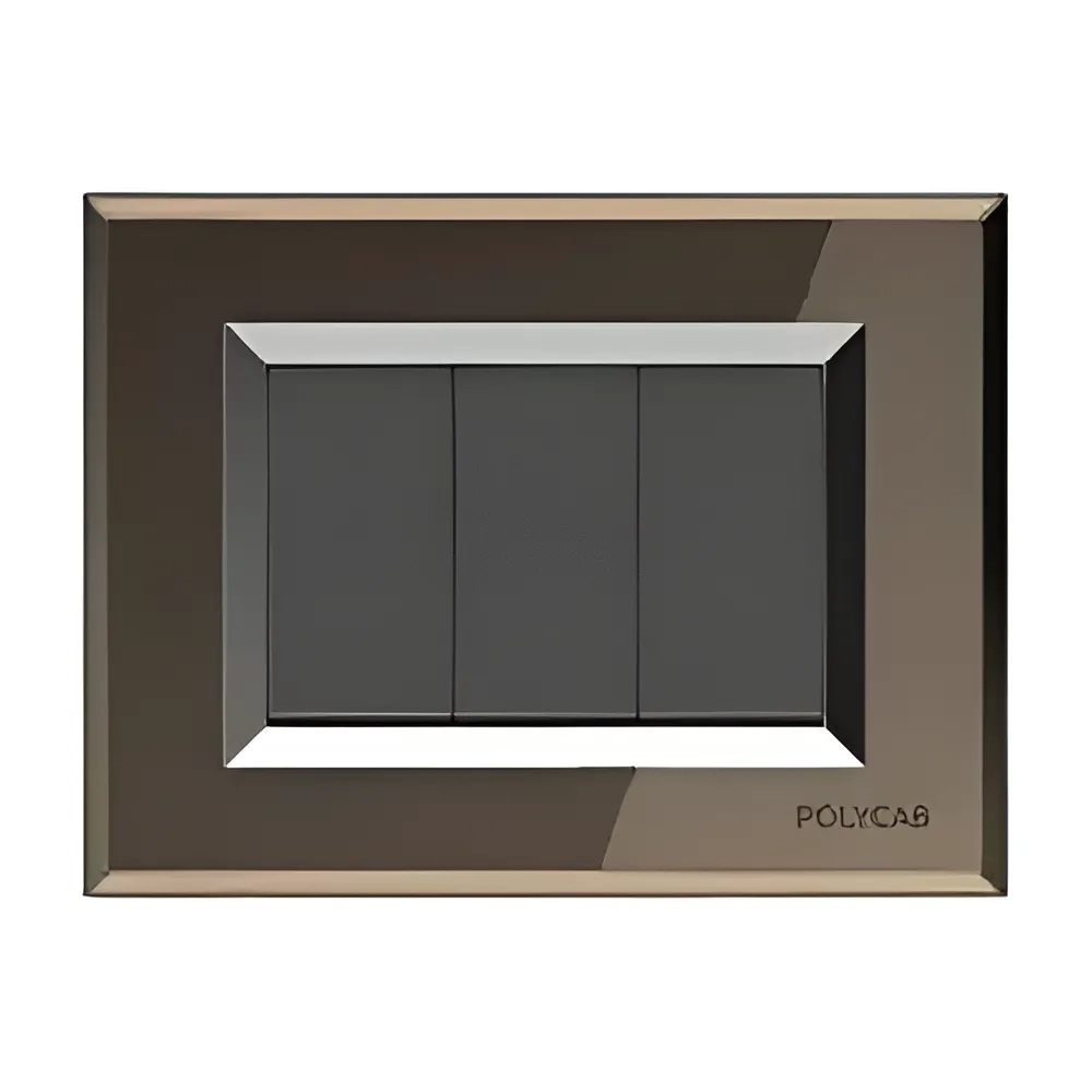 Polycab Valencia - 6M Glass Plates Beveled Levana (Bronze Mirror) by Polycab : Colours available: AntiqueBronze