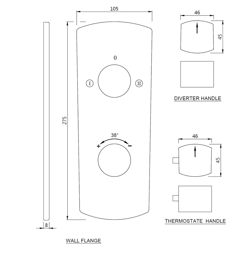 Aquamax Thermostatic Shower Mixer - Auric Gold KUP-GLD-35681PM by Jaquar : Colours available: Gold 1 1