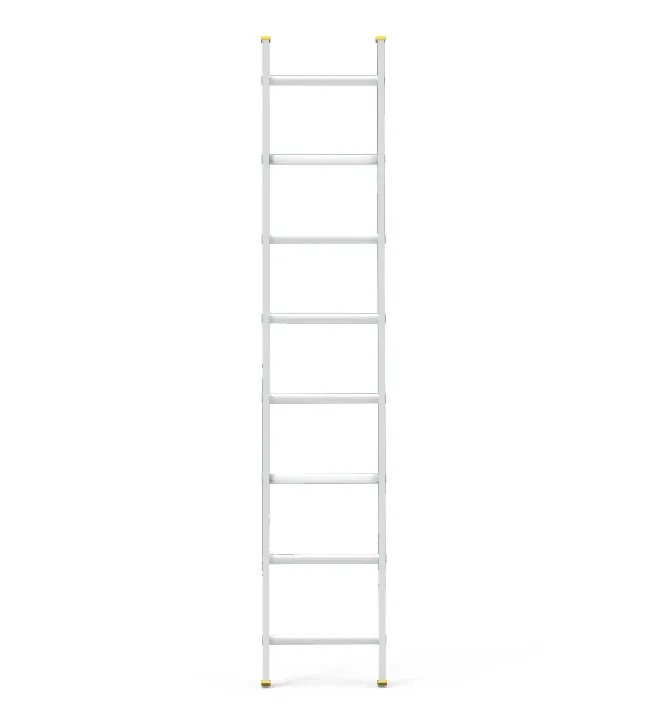 Youngman Y-Access Aluminum Wall Support Straight Ladder 8141 by Y Equipment Services : Colours available: Chrome 5 3