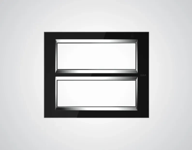 GM Modular Naturalz Regular - 12 M Cover Plate PU 12 011-Silk Black by GM Modular : Colours available: Black