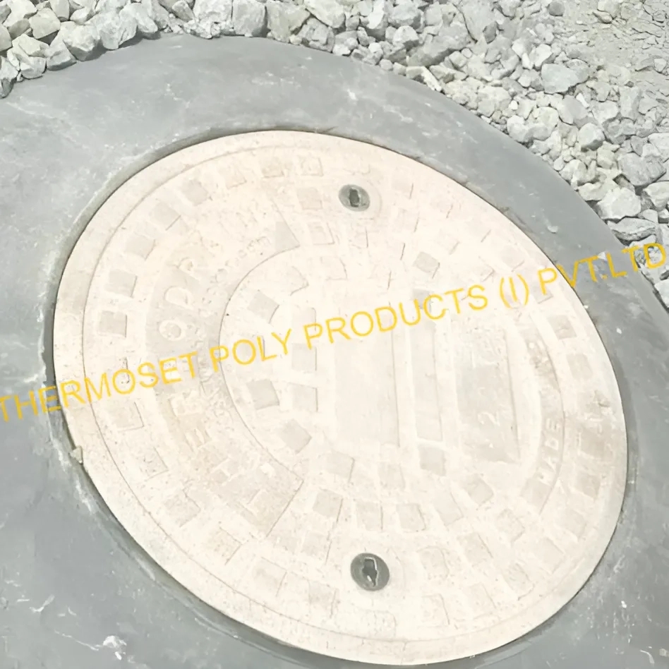 Thermoset Poly FRP GRP Composite Solid Top Manhole Covers by Thermo Drain 9 9
