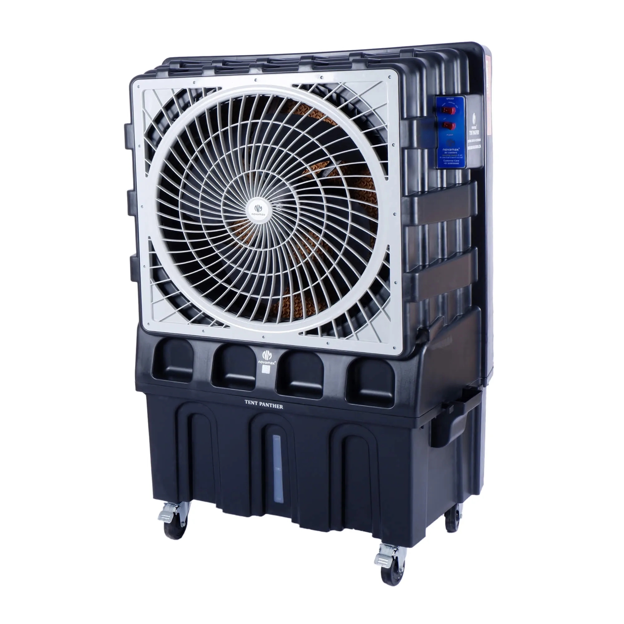 Novamax 150 L Commercial Air Cooler (Grey, Tent Panther for Hall/Banquet/Commercial Space, Powerful Air Throw of 175 Ft.) by Novamax : Colours available: MidnightBlue 3 1