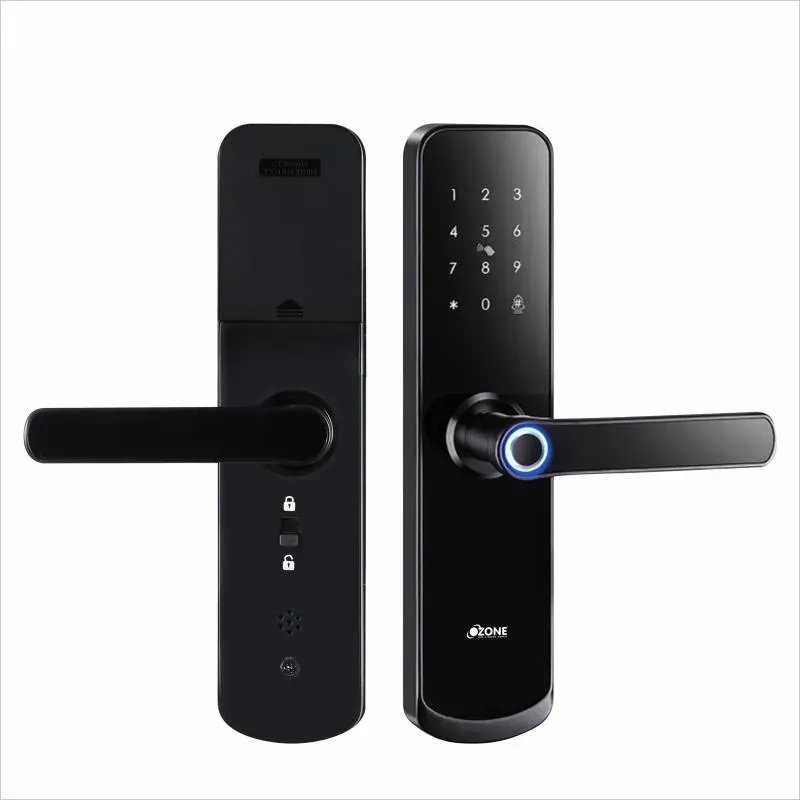 Ozone Smart Digital Lock for Wooden & Metal Doors - OZ-FDL-04-Std Black by Ozone for Entrance : Colours available: Black