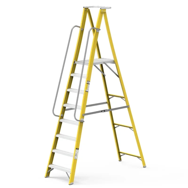 Youngman Y-Access PROPF Ladder - Platform Ladder - Size - 6\3 by Y Equipment Services : Colours available: Gold 1 3