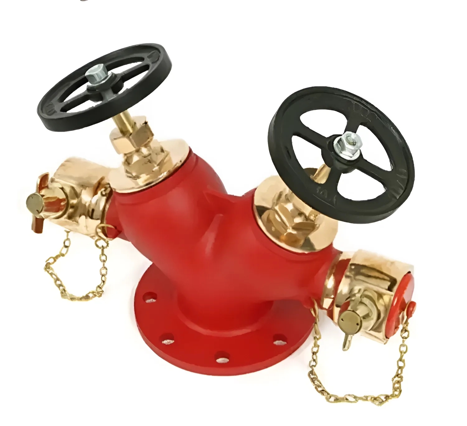 Double Fire Hydrant Valve by Safety Services : Colours available: Red