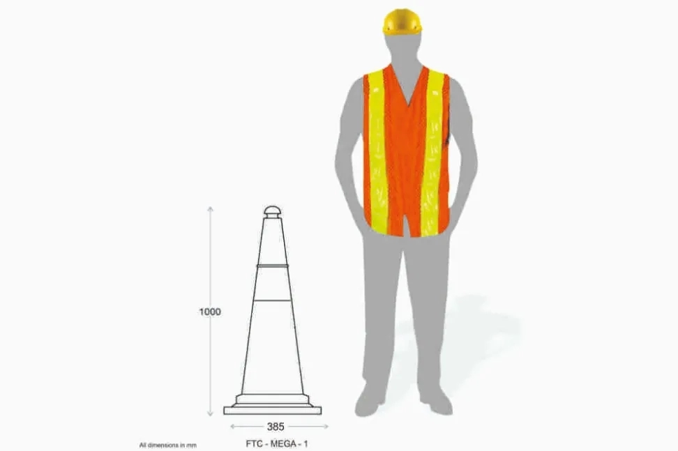 Frontier Traffic Cone - 1 Meter Tall by Frontier : Colours available: Red 2 2