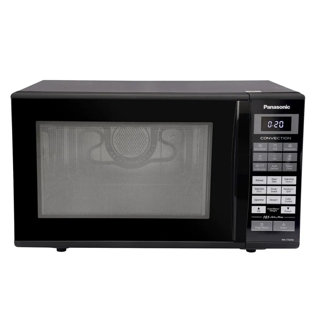 Panasonic 27L Convection Microwave Oven (NN-CT645BFDG, Black Mirror, 360 Heat Wrap, Magic Grill, 101 Auto Cook Menus) by Panasonic : Colours available: Black 9 1