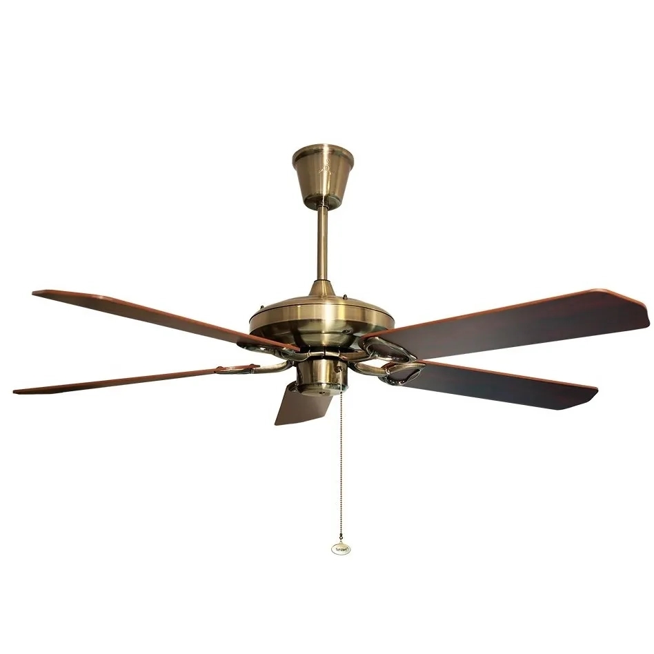 Fanzart Classic Reversible Dual Colour Bladed Fan with Pull Chain by Fanzart : Colours available: Brown 3 4