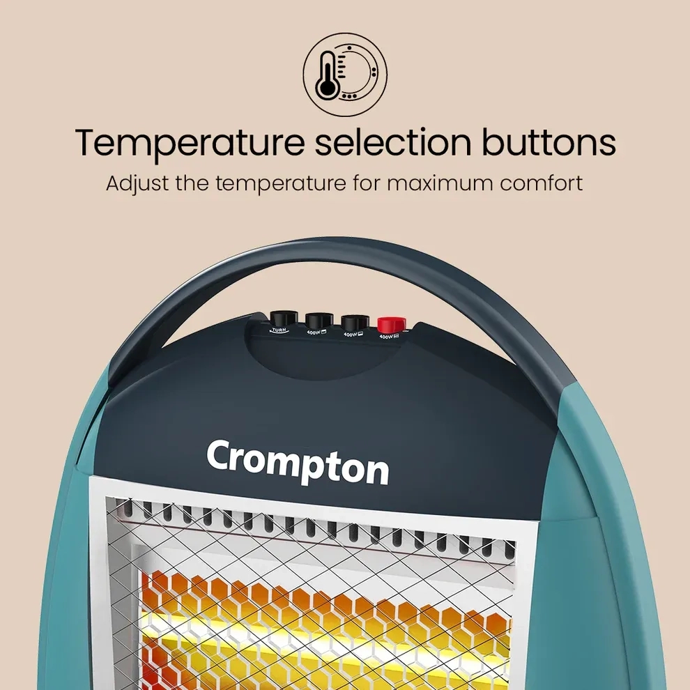 Crompton Insta Cozy 1200 W Halogen Room Heater by Crompton : Colours available: CadetBlue 7 4