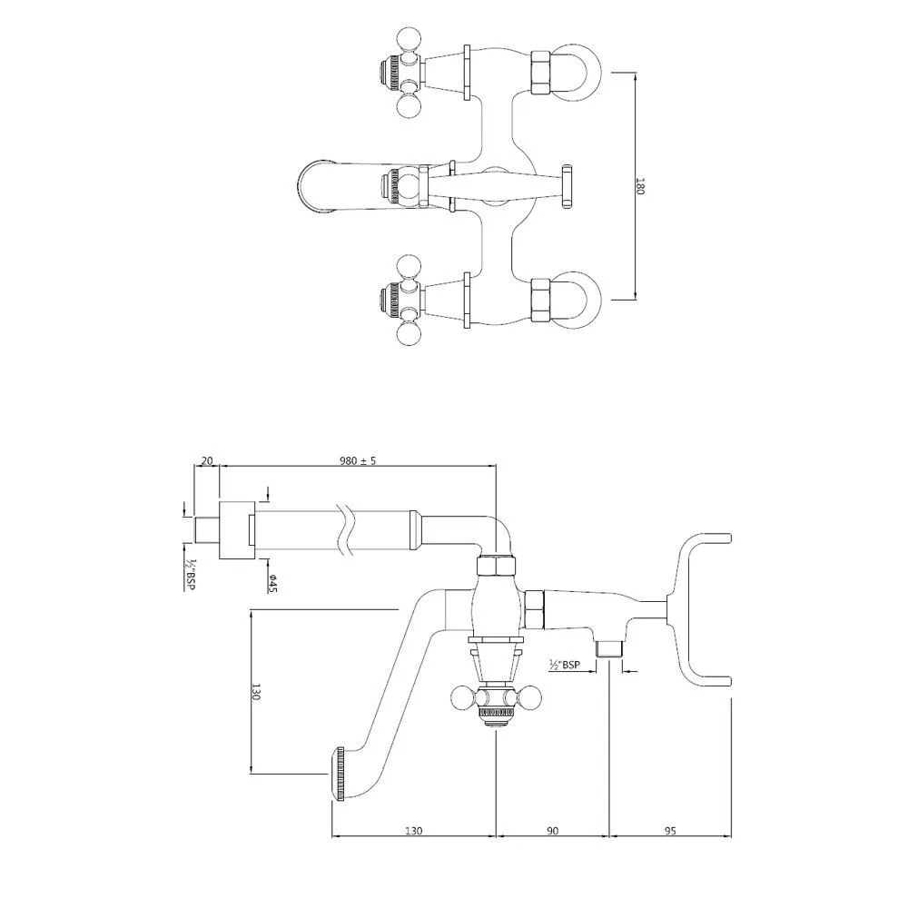 Bath and Shower Mixer - Stainless Steel - QQT-SSF-7271HL by Jaquar : Colours available: Silver 1 1
