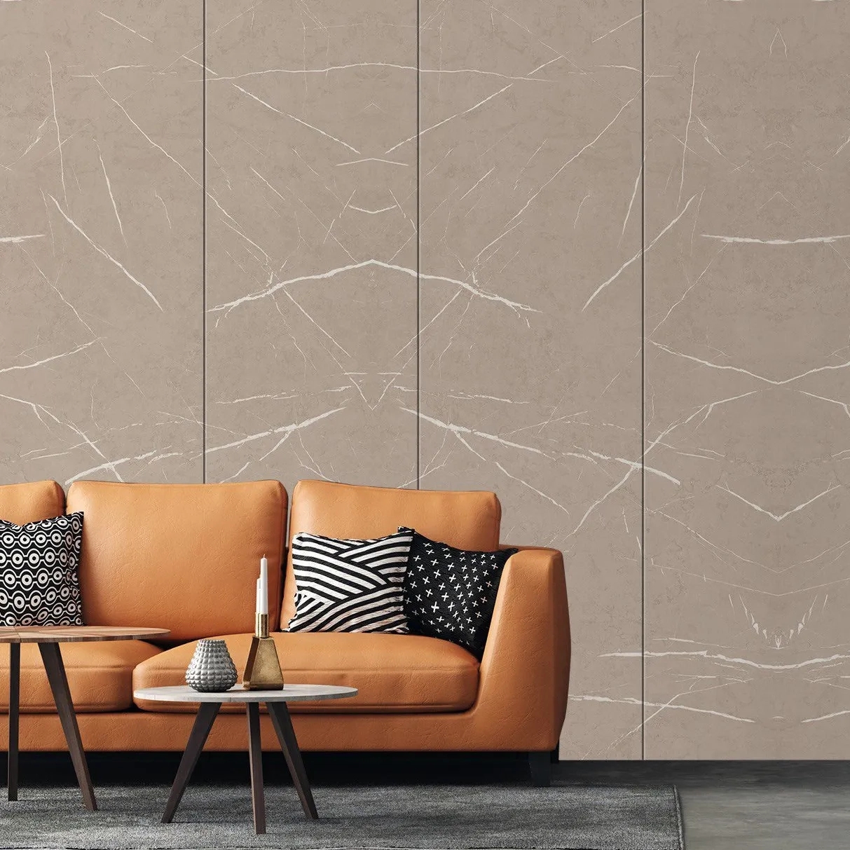 Supermar 3742 Pietra-Balsam Brown - SMR Laminate by Mikasa Laminates for Multipurpose : Colours available: Tan 5 5