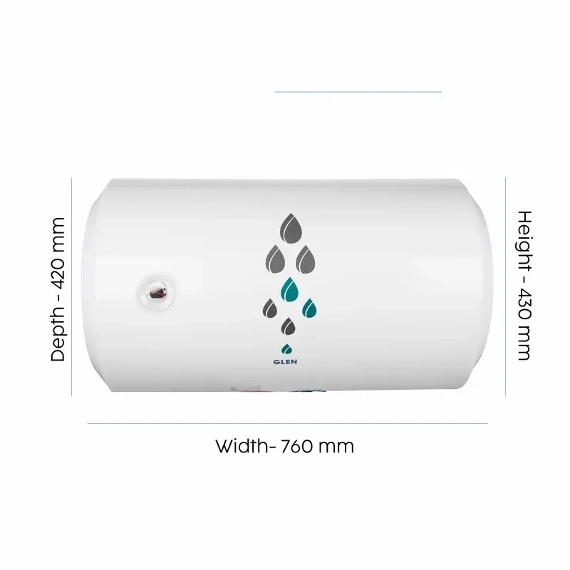 Glen Water Heater Rating, 35/50 Litre 2000W 8 Bar Pressure Glasslined Element and Tank, Temperature control (7056) 3