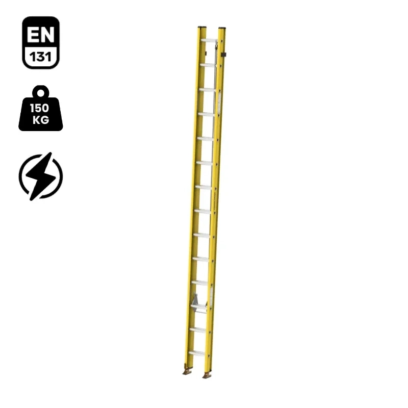 Youngman Y-Access FRP Fiberglass Extension Ladder 8381 by Y Equipment Services : Colours available: Yellow 11 6