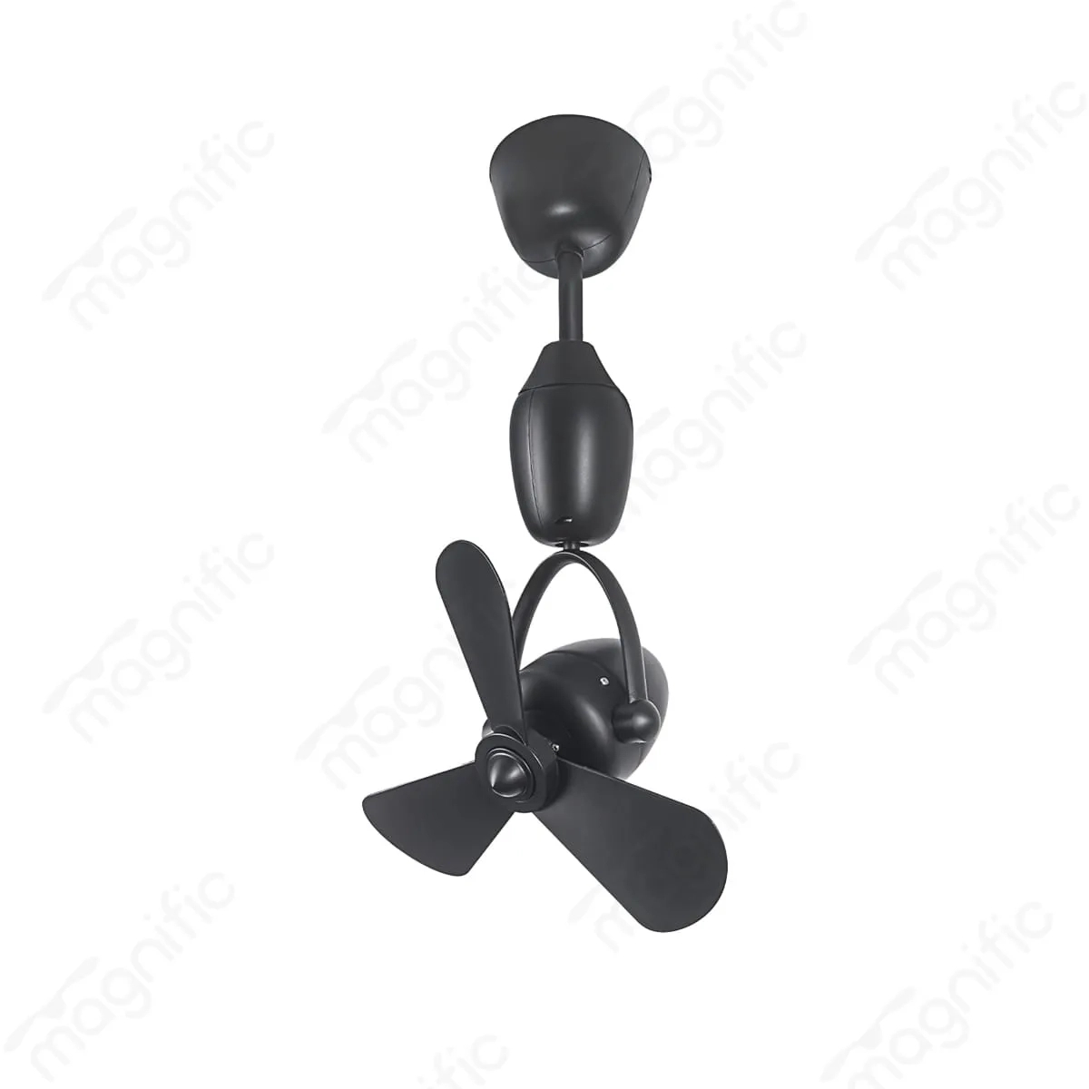 Magnific Volley – 16” Oscillating Wall and Ceiling Fan with Remote and Timer - Matte Black by Magnific : Colours available: Black 4 2