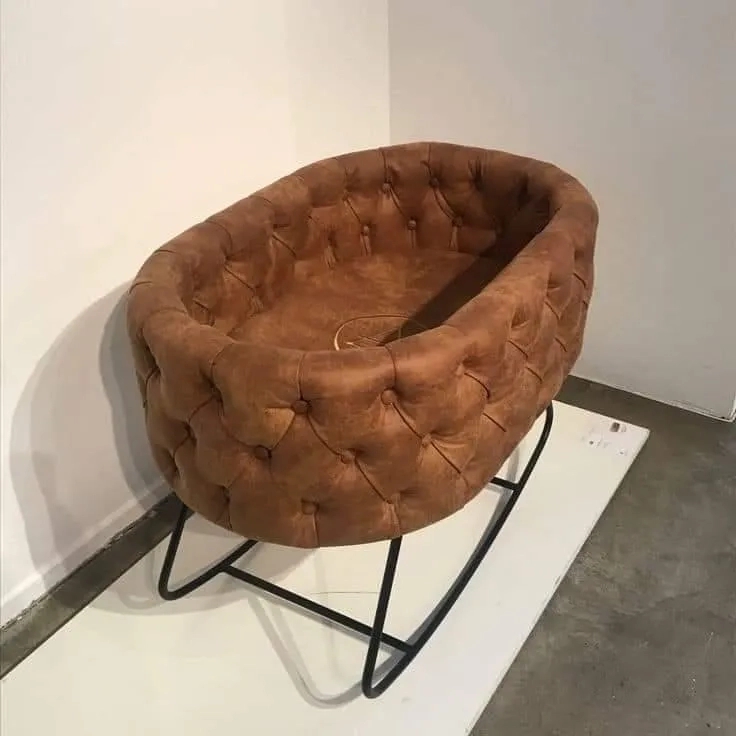Wooden Twist Modern Luxury Bassinet with Curve Base Sleepy Baby Swing Cradle