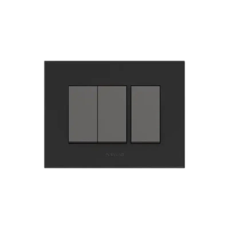 Polycab Caprina - 8M Sq. Grid Frame + Cover Levana (Black) by Polycab : Colours available: Black
