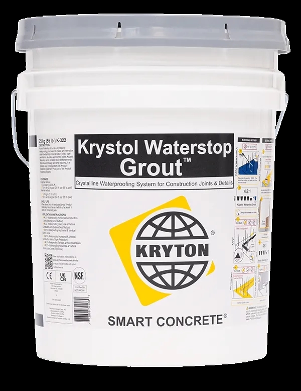Krystol Waterstop Grout™ by Kryton for Construction Works