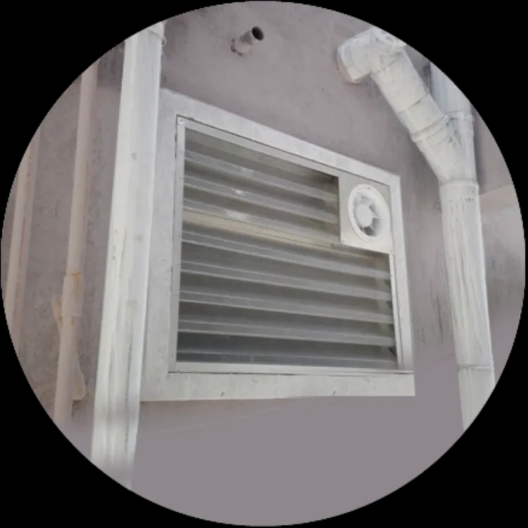 Air Roof Ventilator Toilet Louver Exhaust Fans by Air Roof Ventilator : Colours available: White