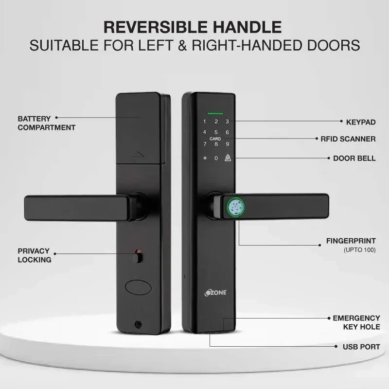 Ozone Smart Wi-Fi Internal Lock for Wooden & Metal Doors by Ozone 9 4