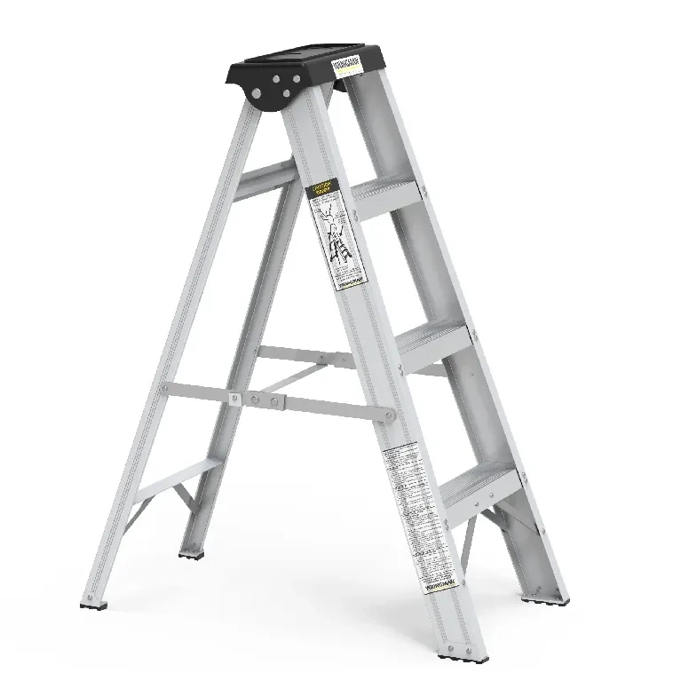 Youngman Y-Access Aluminum Single Side Self Supporting Ladder AL4 Tread-300 by Y Equipment Services : Colours available: Chrome 12 3