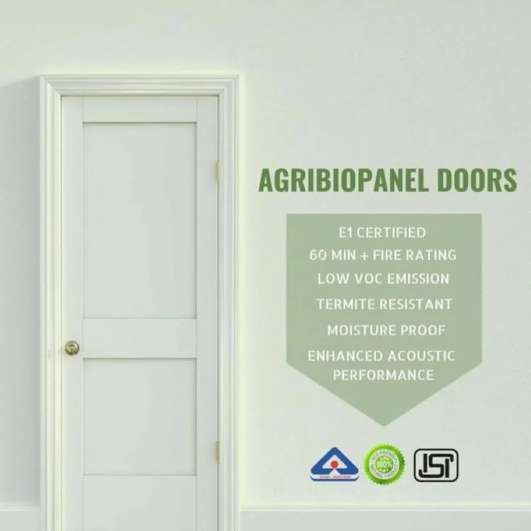 Strawcture Eco Agribiopanel Door by Strawcture Eco : Colours available: White